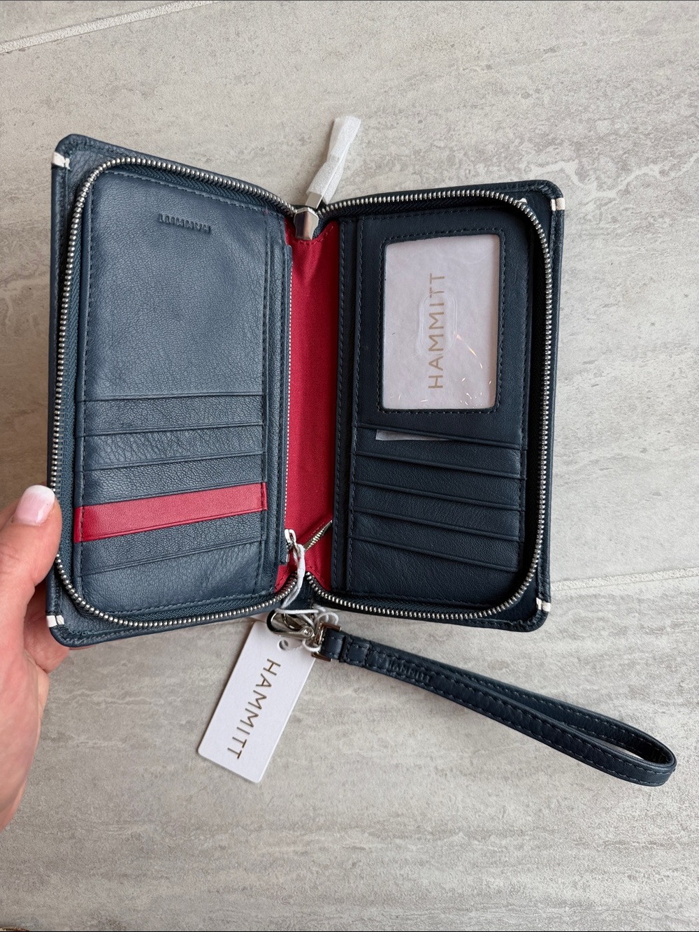 NWT Hammitt Bryant Wallet Nautical Navy - Picture 5 of 5